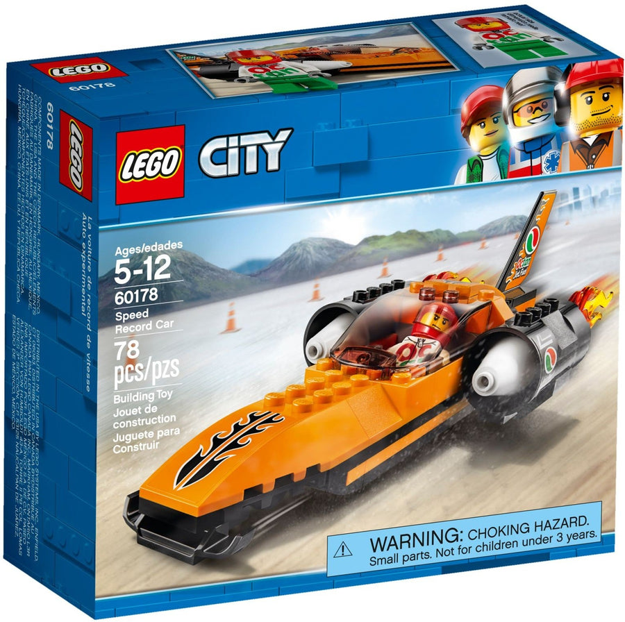 LEGO 60178 Speed Record Car - Race Car Toy with Minifigure - SuperSaverAU - view 1