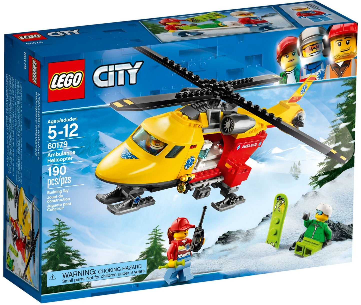 LEGO 60179 Ambulance Helicopter: Rescue Mission Toy Set