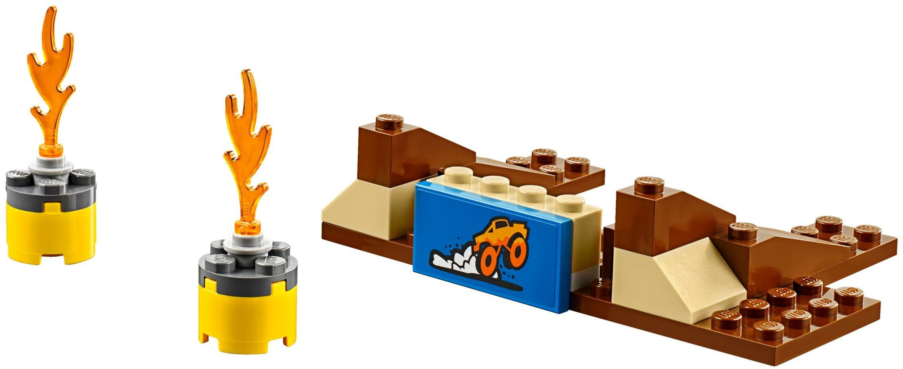 LEGO 60180 Monster Truck: Jump Ramp & Fire Stunt Show - SuperSaverAU - view 4