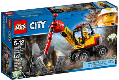 LEGO 60185 Mining Power Splitter: Excavator Toy with Gold Nugget