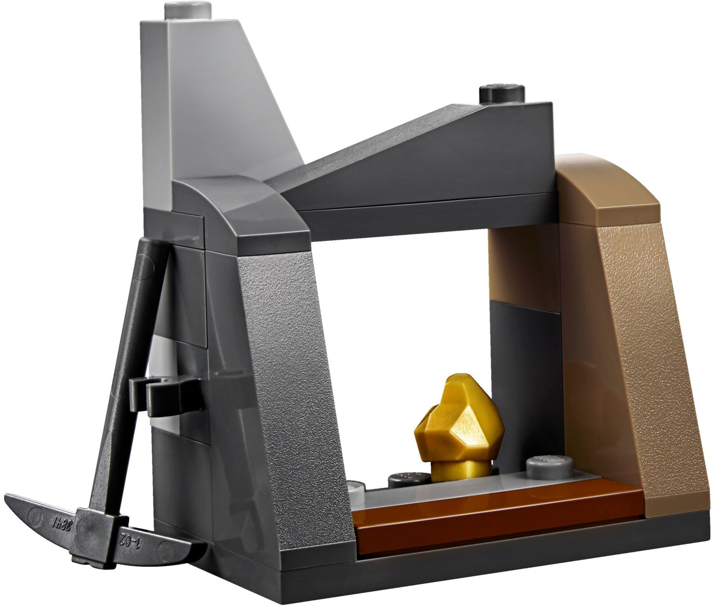 LEGO 60185 Mining Power Splitter: Excavator Toy with Gold Nugget