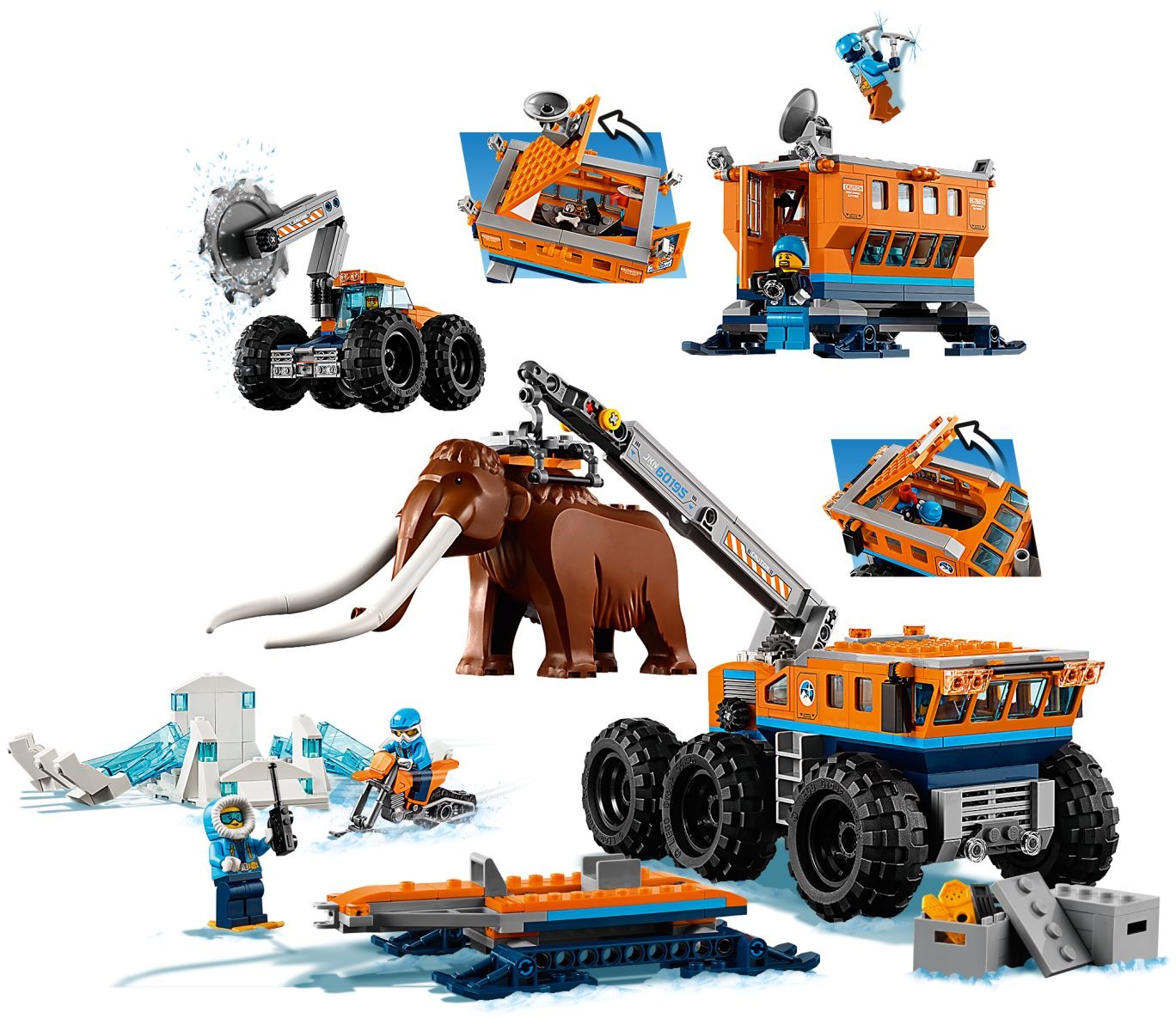 LEGO 60195 Arctic Mobile Exploration Base - Mammoth Excavation - SuperSaverAU - view 3
