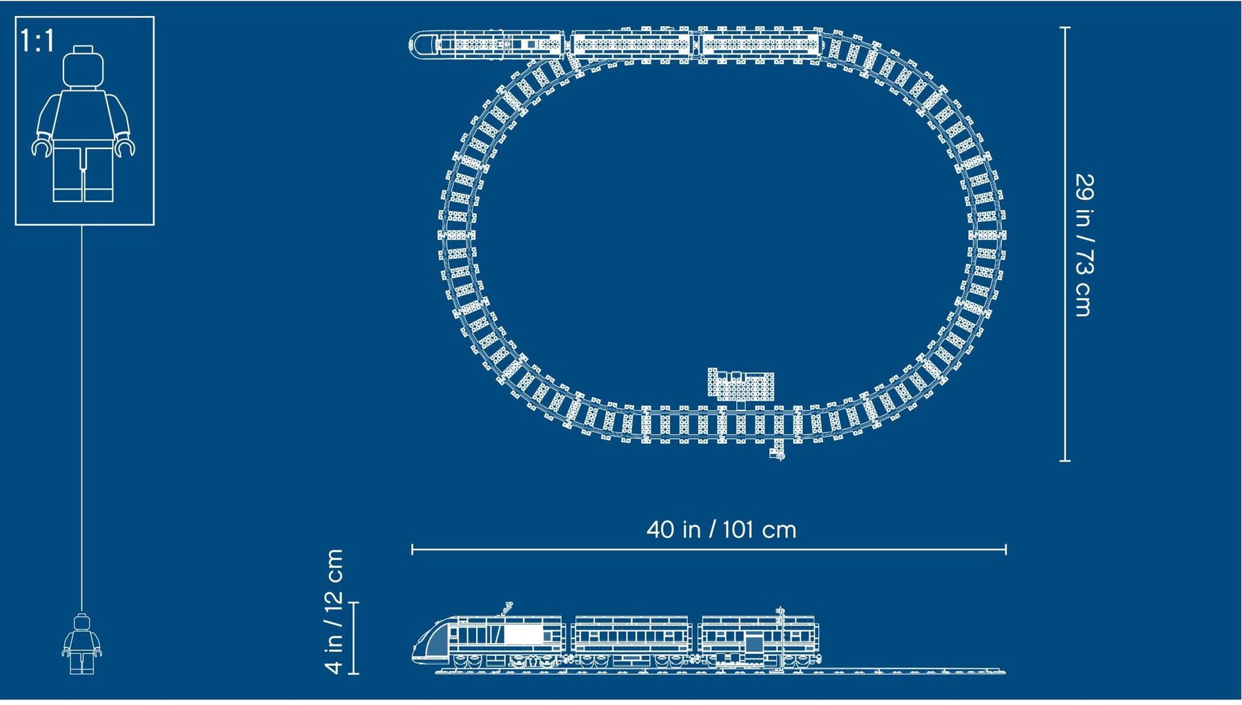 LEGO City Passenger Train 60197 Building Kit 677 Pieces- Auzzi Store