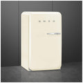 Smeg 50s Retro Style Happy 135L bar fridge - left hinge, cream, 6 star energy rating - FAB10HLCR6