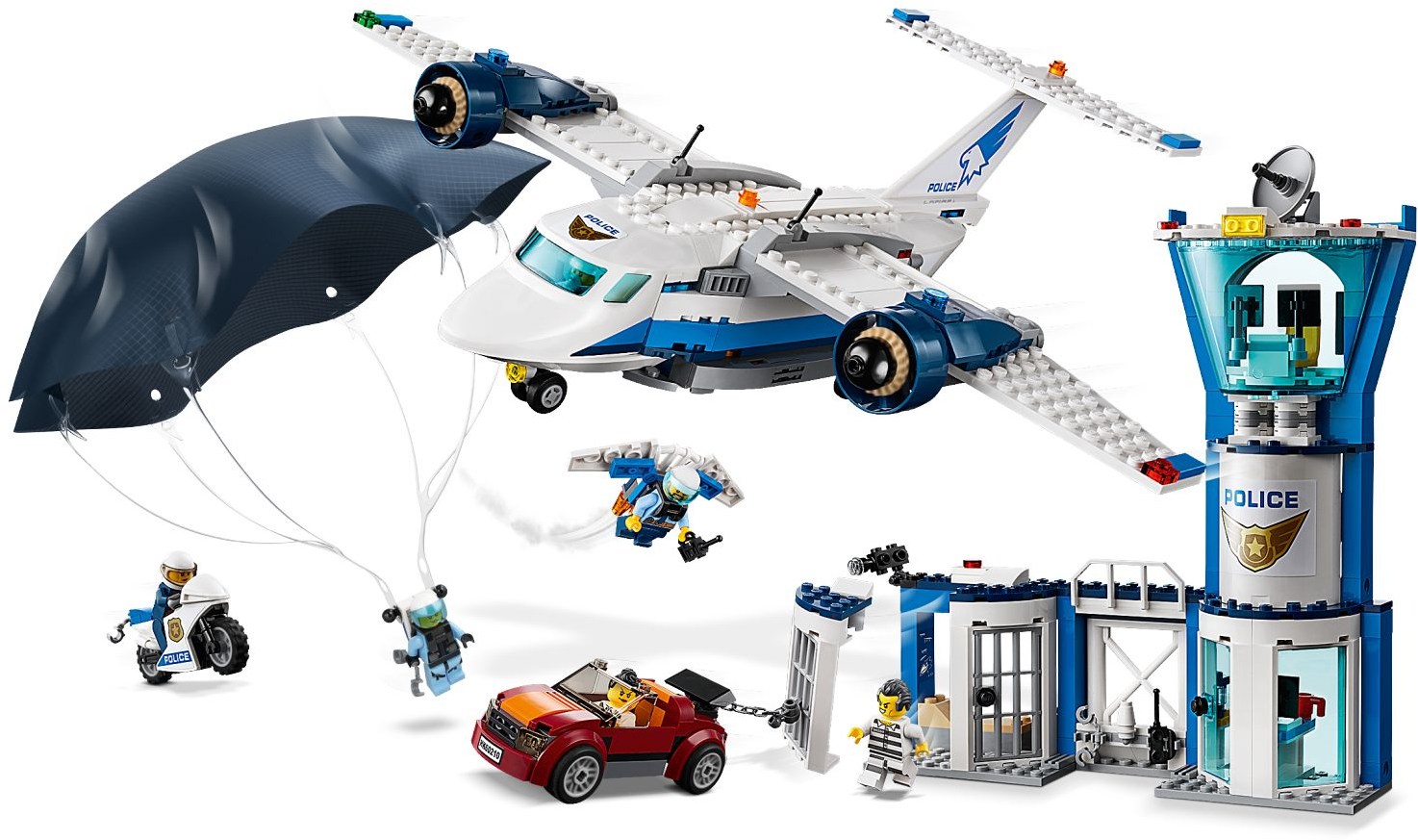 LEGO 60210 Sky Police Air Base - Jetpack, Plane & Jail - SuperSaverAU - view 2