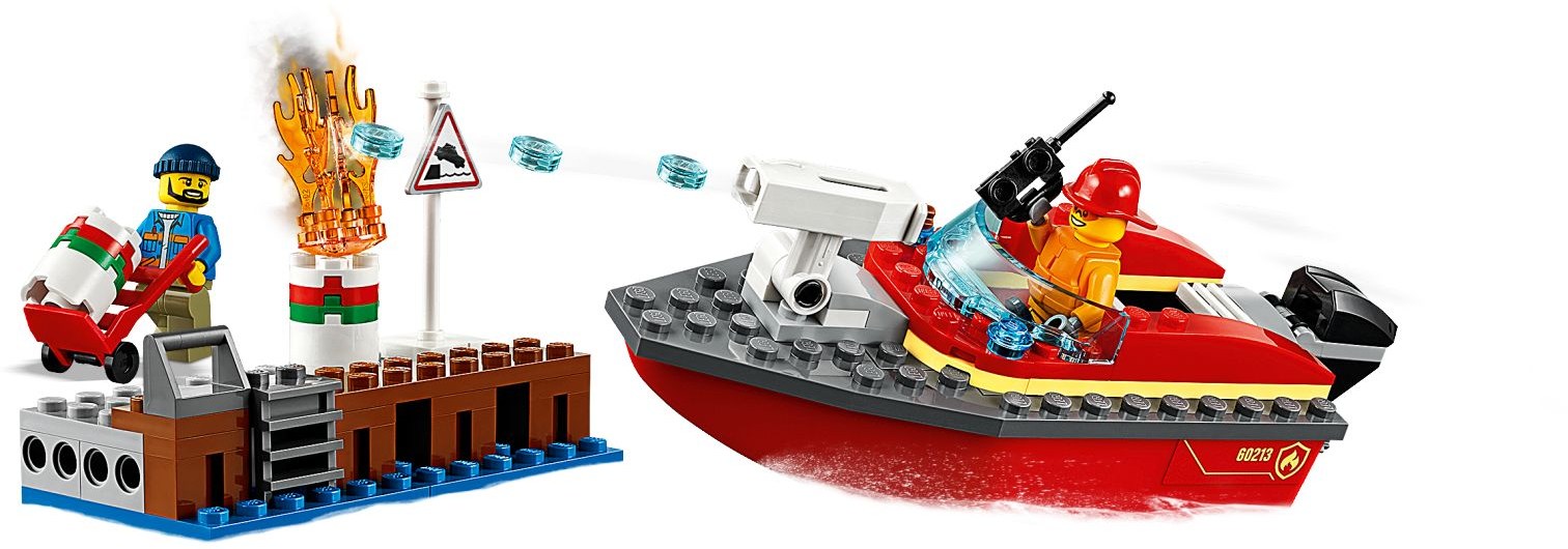 LEGO 60213 Dock Side Fire Rescue Boat Set - SuperSaverAU - view 2