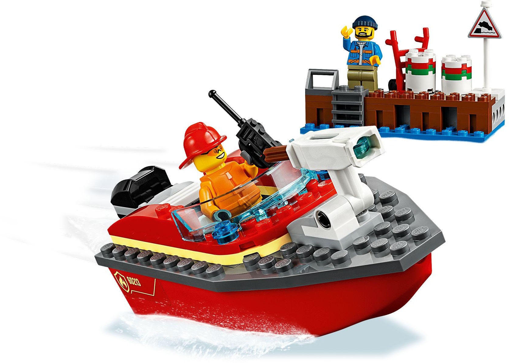 LEGO 60213 Dock Side Fire Rescue Boat Set - SuperSaverAU - view 3