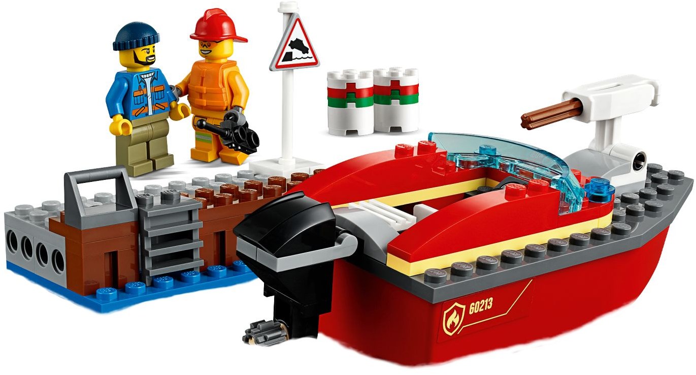 LEGO 60213 Dock Side Fire Rescue Boat Set - SuperSaverAU - view 4