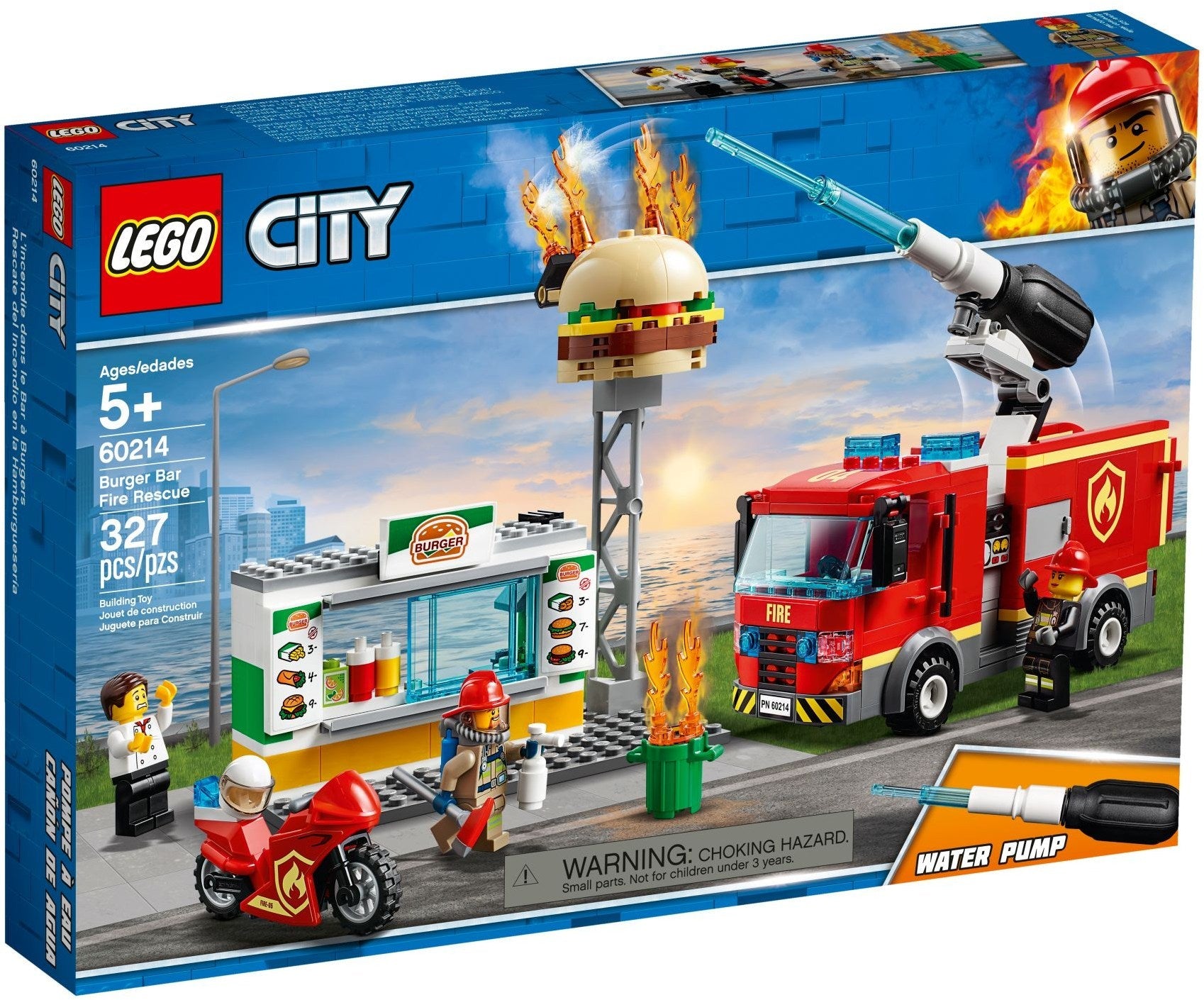 LEGO CITY: Burger Bar Fire Rescue (60214) - SuperSaverAU - view 1