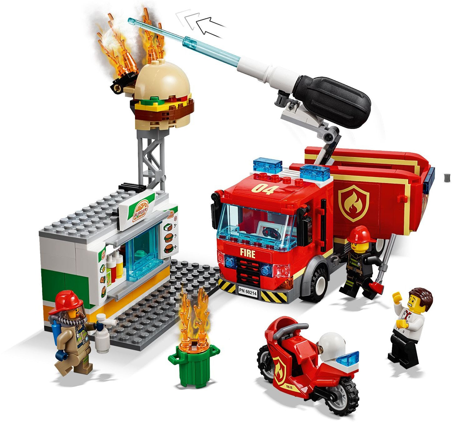 LEGO CITY: Burger Bar Fire Rescue (60214) - SuperSaverAU - view 3