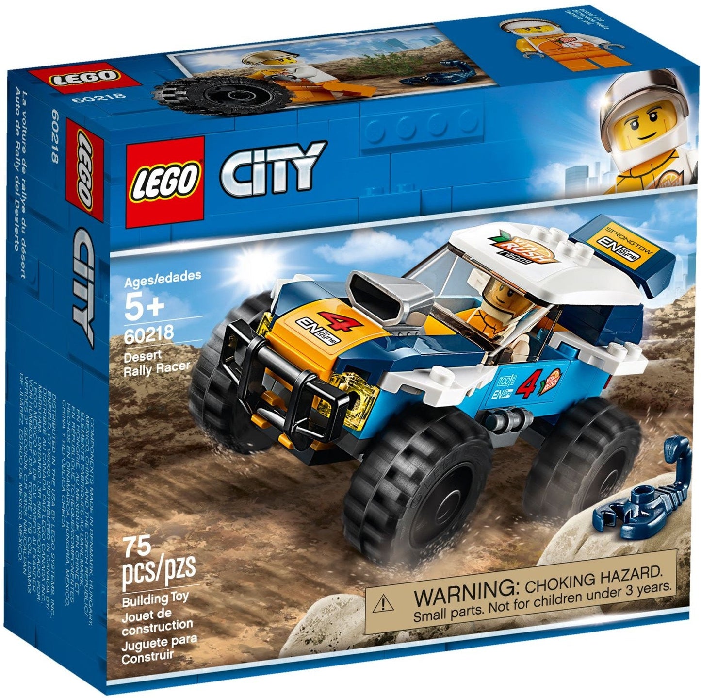 LEGO 60218 Desert Rally Racer Car Toy with Minifigure