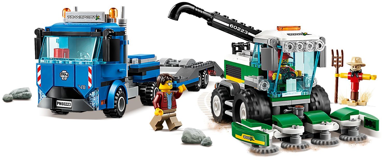 LEGO 60223 Harvester Transport: Farm Truck & Combine Toy - SuperSaverAU - view 2