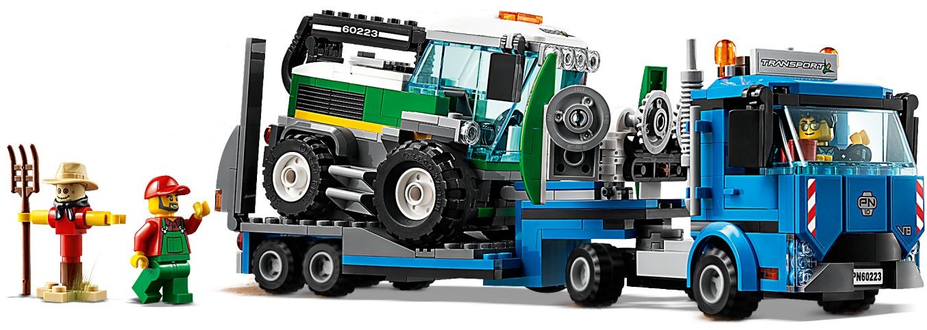 LEGO 60223 Harvester Transport: Farm Truck & Combine Toy