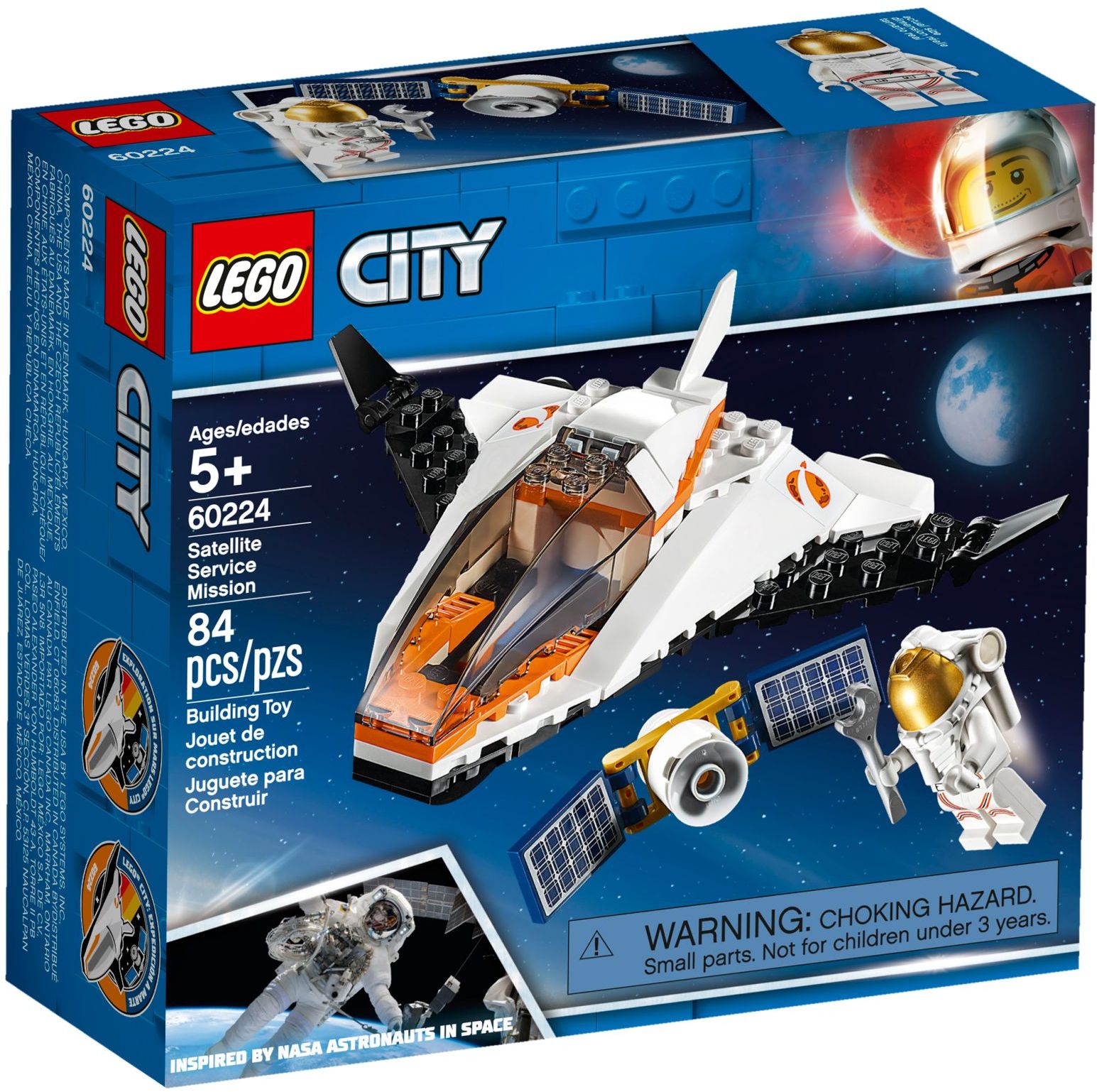 LEGO 60224 Satellite Service Mission Space Shuttle Toy - SuperSaverAU - view 1
