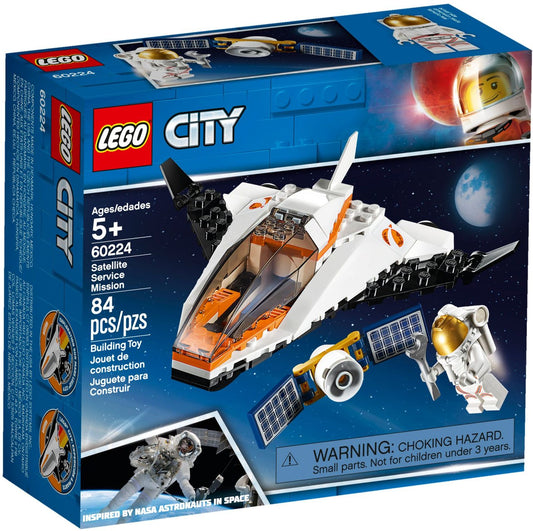 LEGO 60224 Satellite Service Mission Space Shuttle Toy