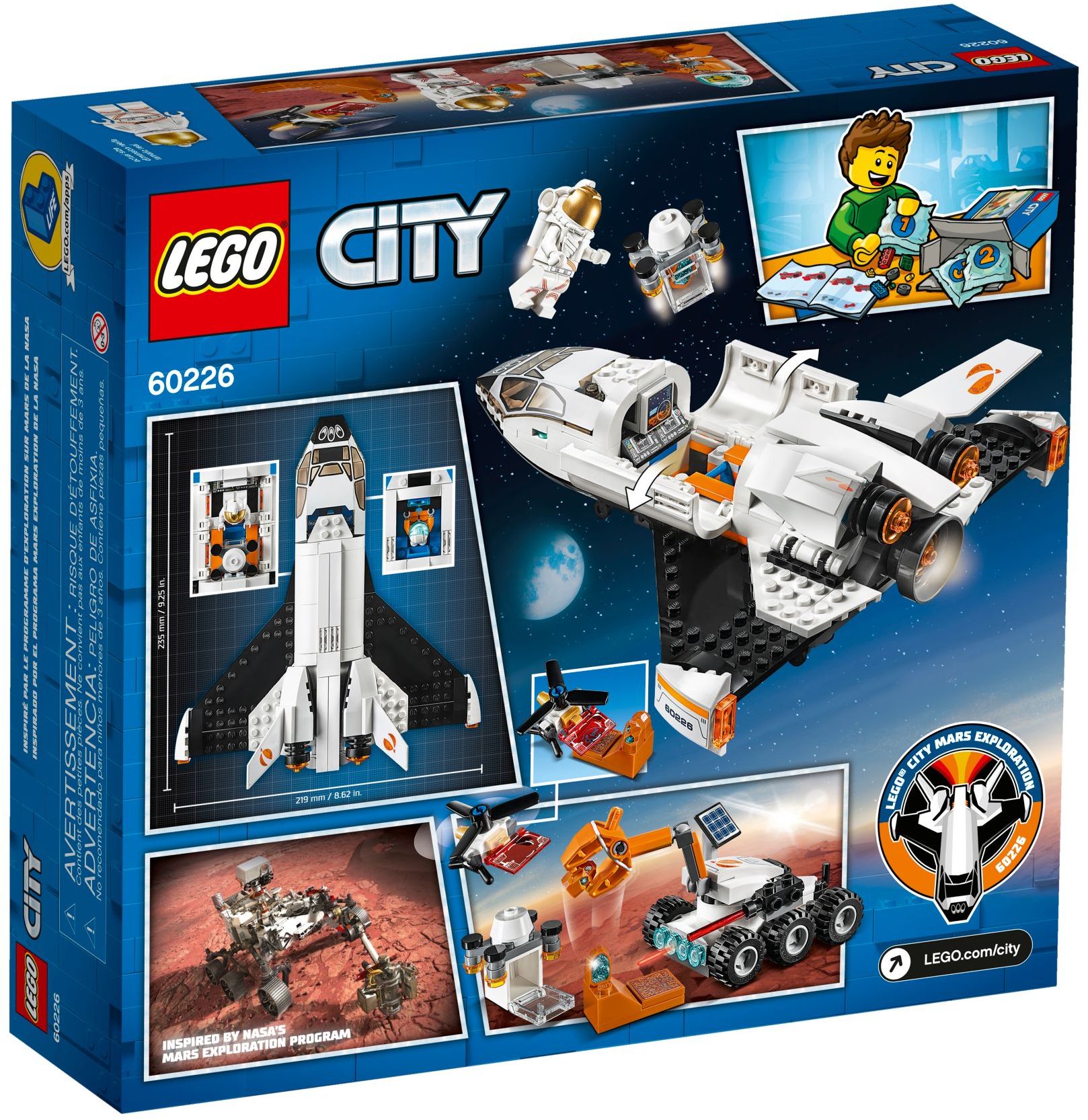 LEGO 60226 Mars Research Shuttle with Rover & Drone - SuperSaverAU - view 4