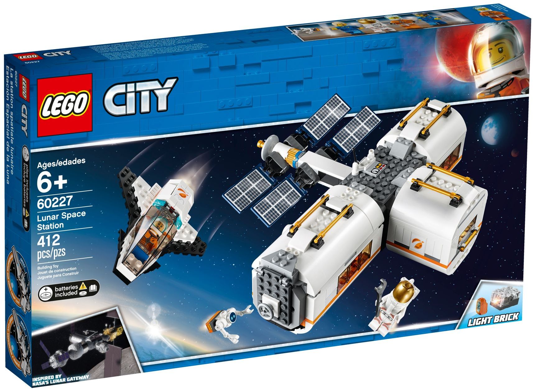 LEGO 60227 Lunar Space Station: Modular Space Shuttle & Astronaut Toy - SuperSaverAU - view 1
