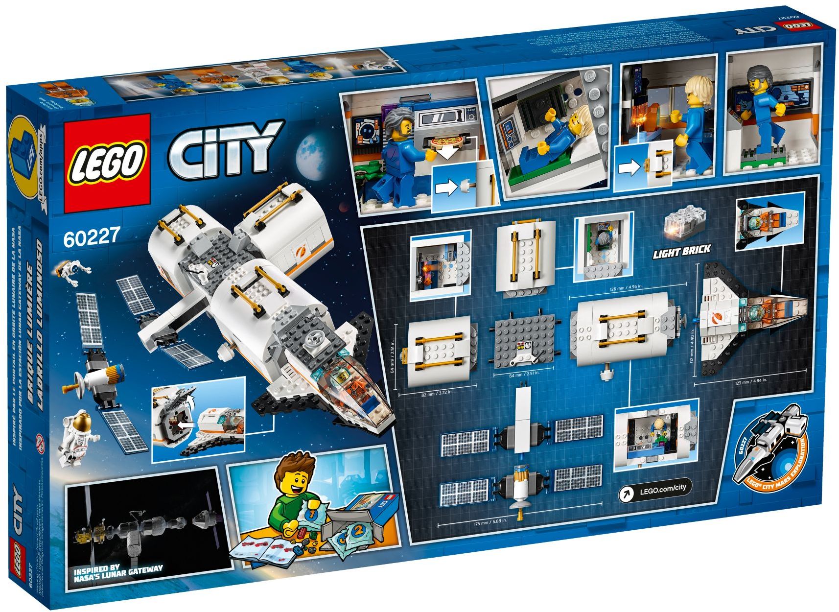 LEGO 60227 Lunar Space Station: Modular Space Shuttle & Astronaut Toy - SuperSaverAU - view 4