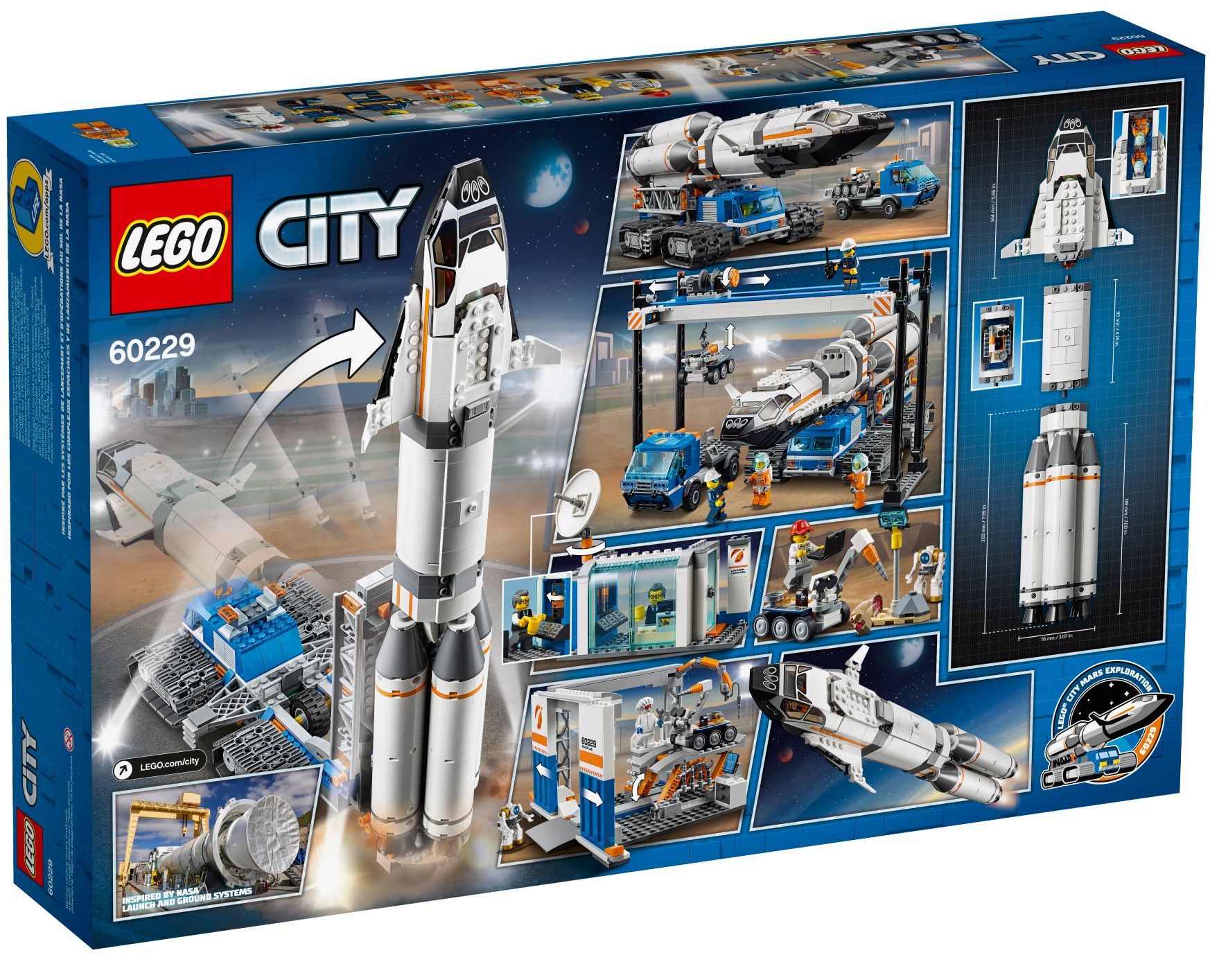 Lego 60229 City Rocket Assembly & Transport - SuperSaverAU - view 4