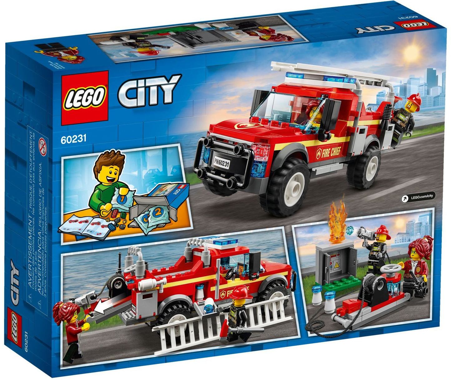 LEGO 60231 Fire Chief Truck - Building Toy with Minifigures