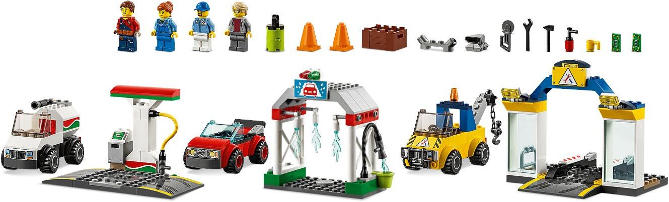 LEGO 60232 City Garage Center Playset - Car Wash & Gas Station