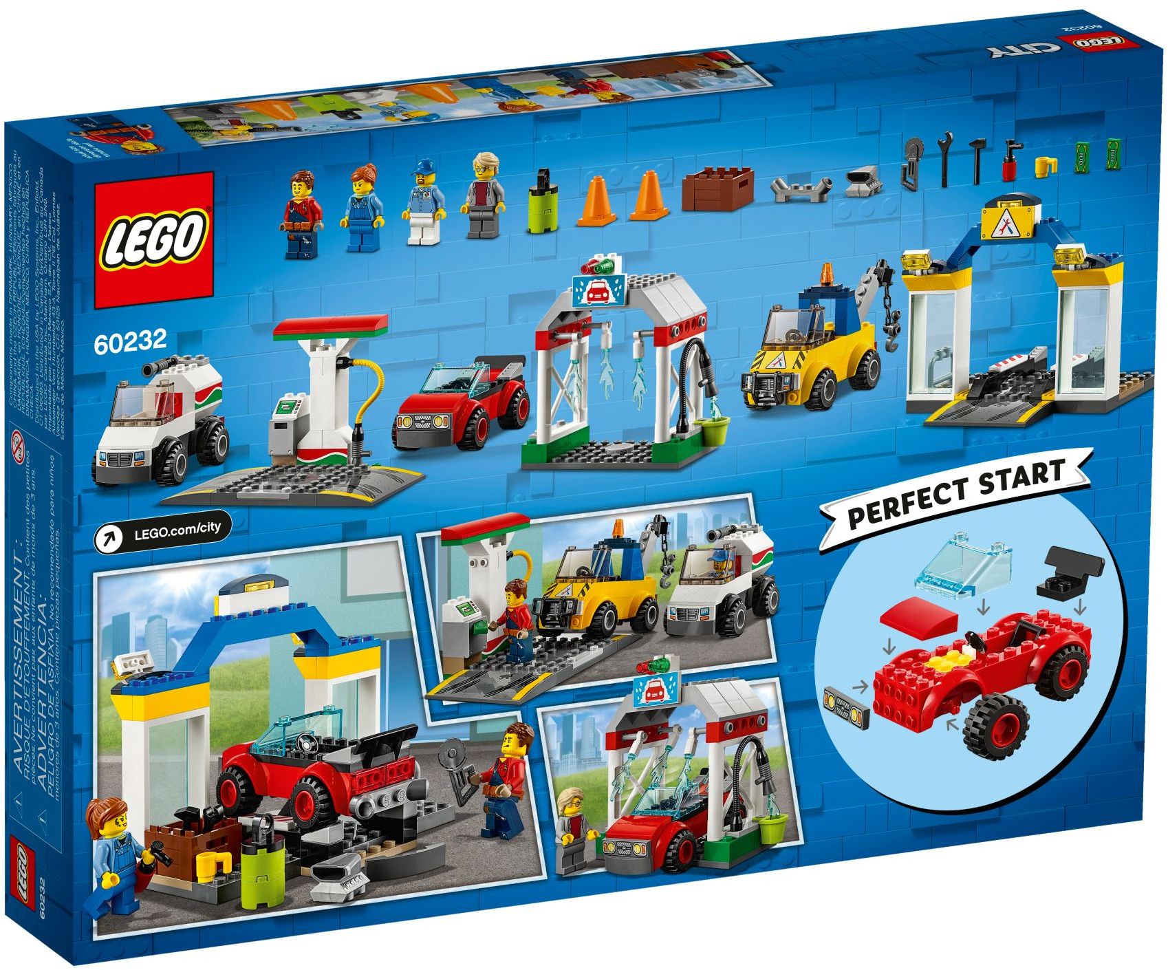 LEGO 60232 City Garage Center Playset - Car Wash & Gas Station - SuperSaverAU - view 4
