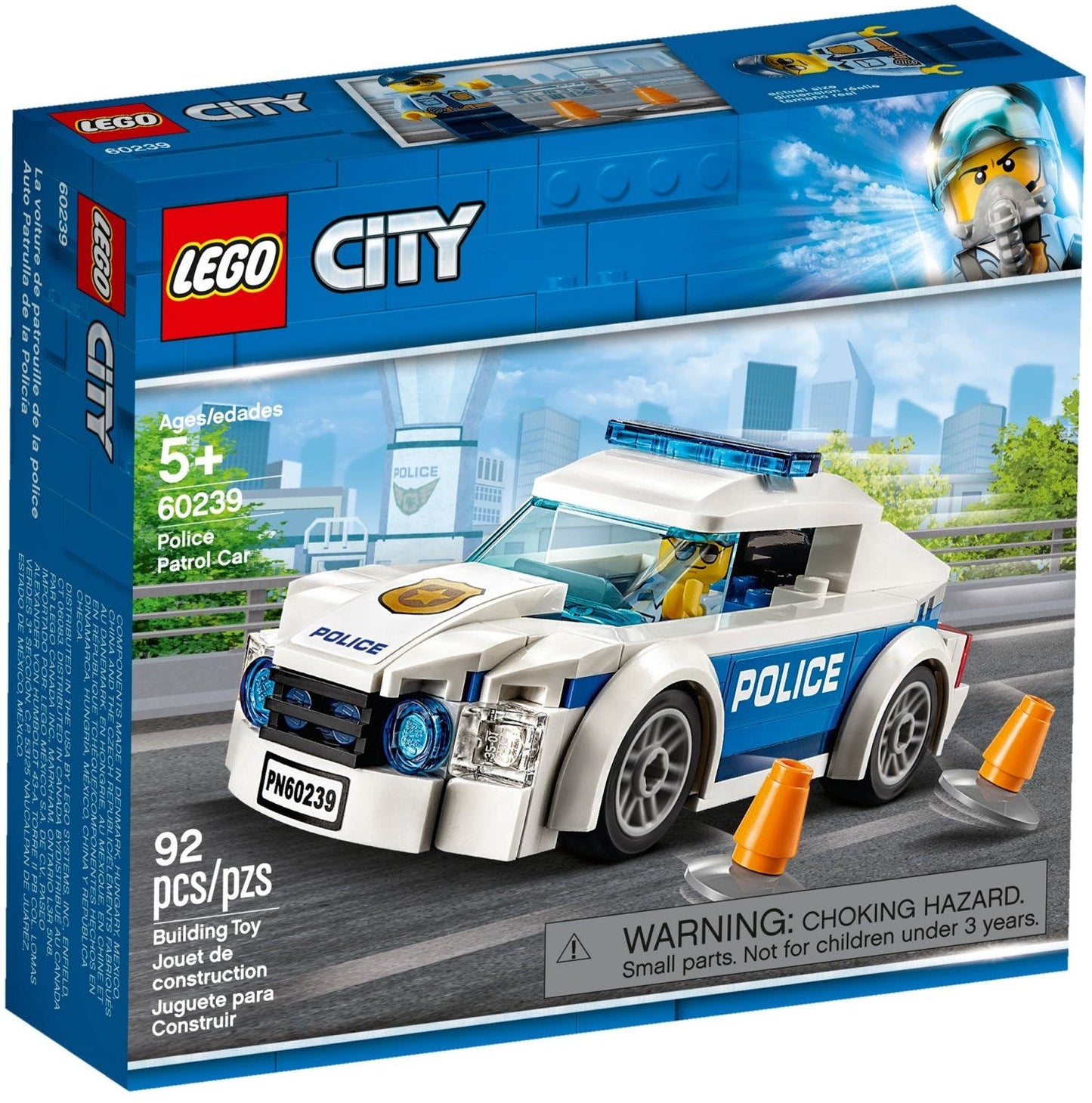 LEGO 60239 Police Patrol Car Toy with Minifigure