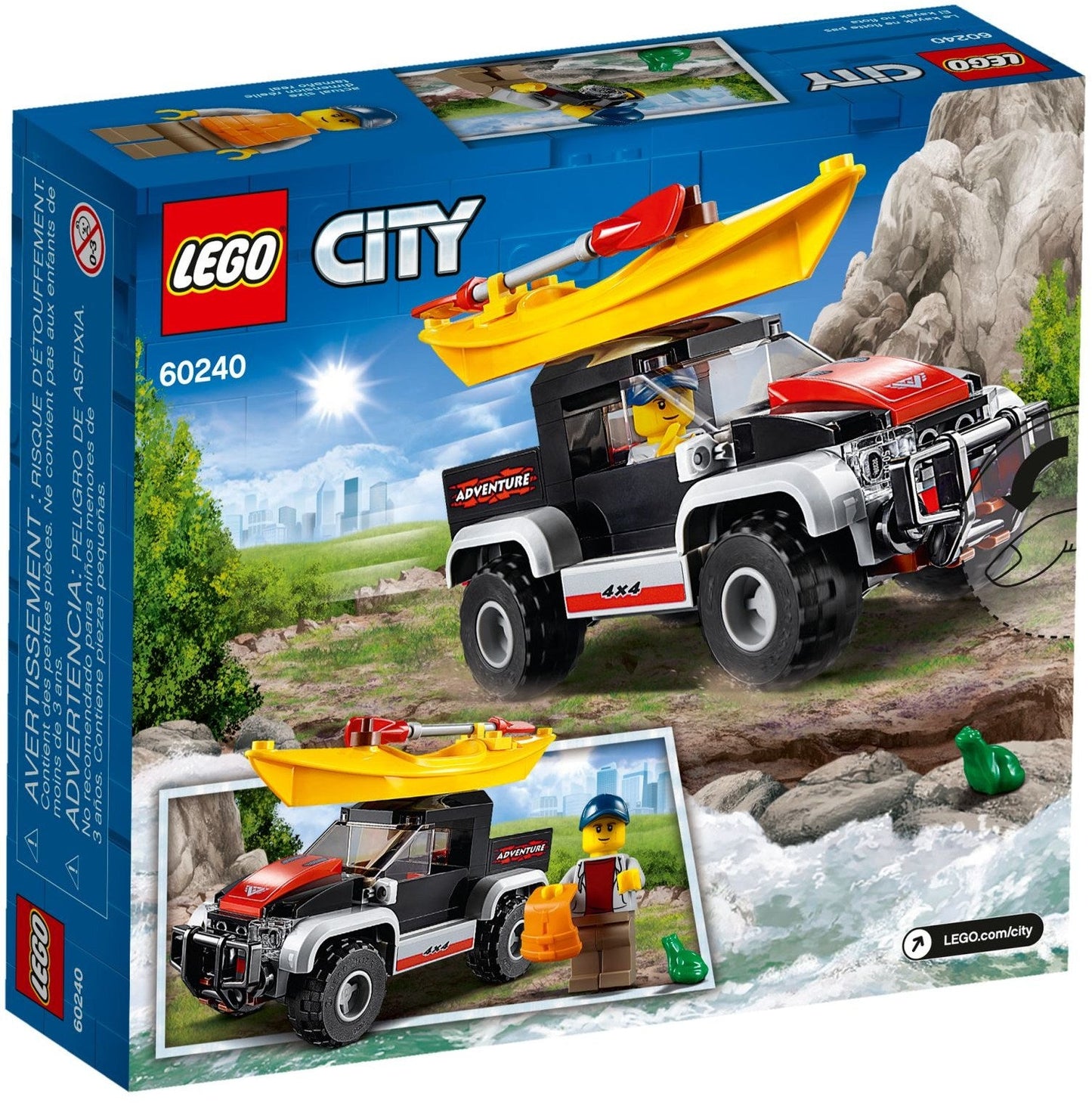 LEGO 60240 Kayak Adventure with Off-Road Truck