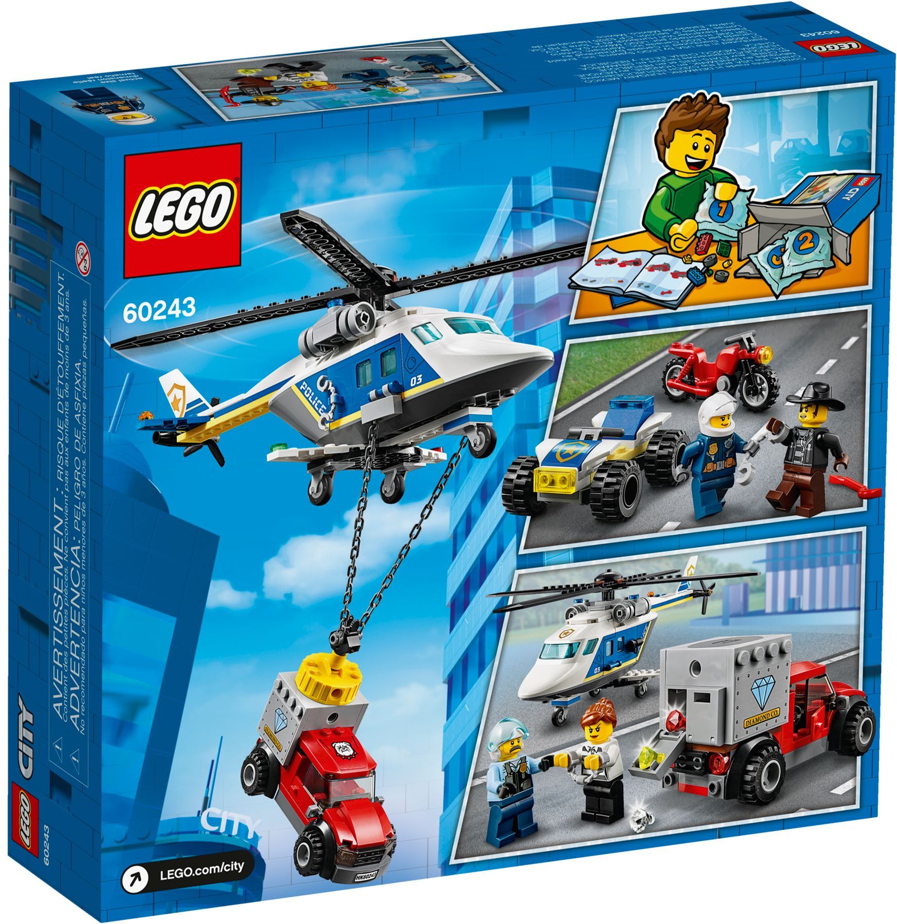 LEGO 60243 Police Helicopter Chase: Magnet Crook Capture - SuperSaverAU - view 4
