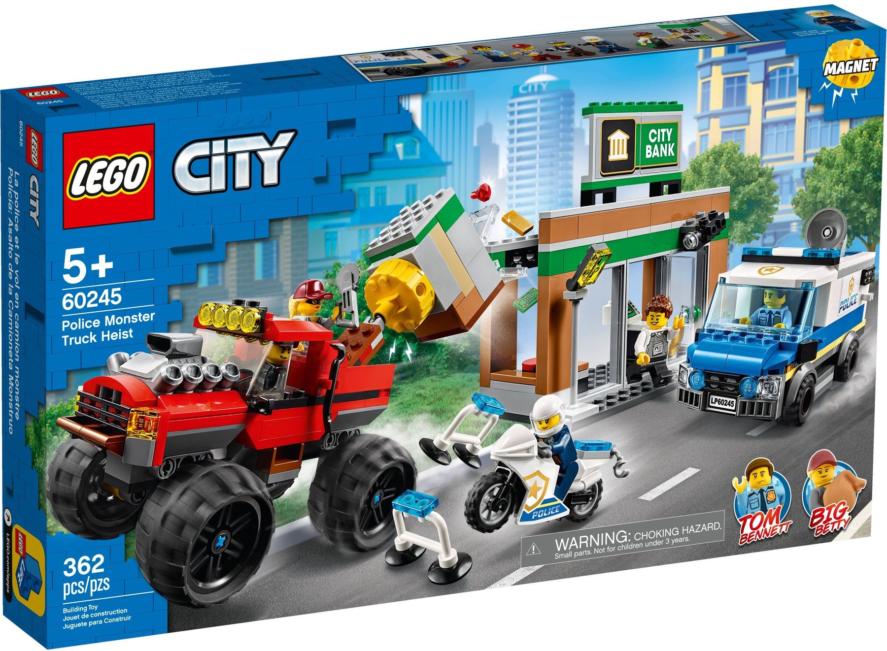 LEGO 60245 Police Monster Truck Heist: Bank Robbery! - SuperSaverAU - view 1