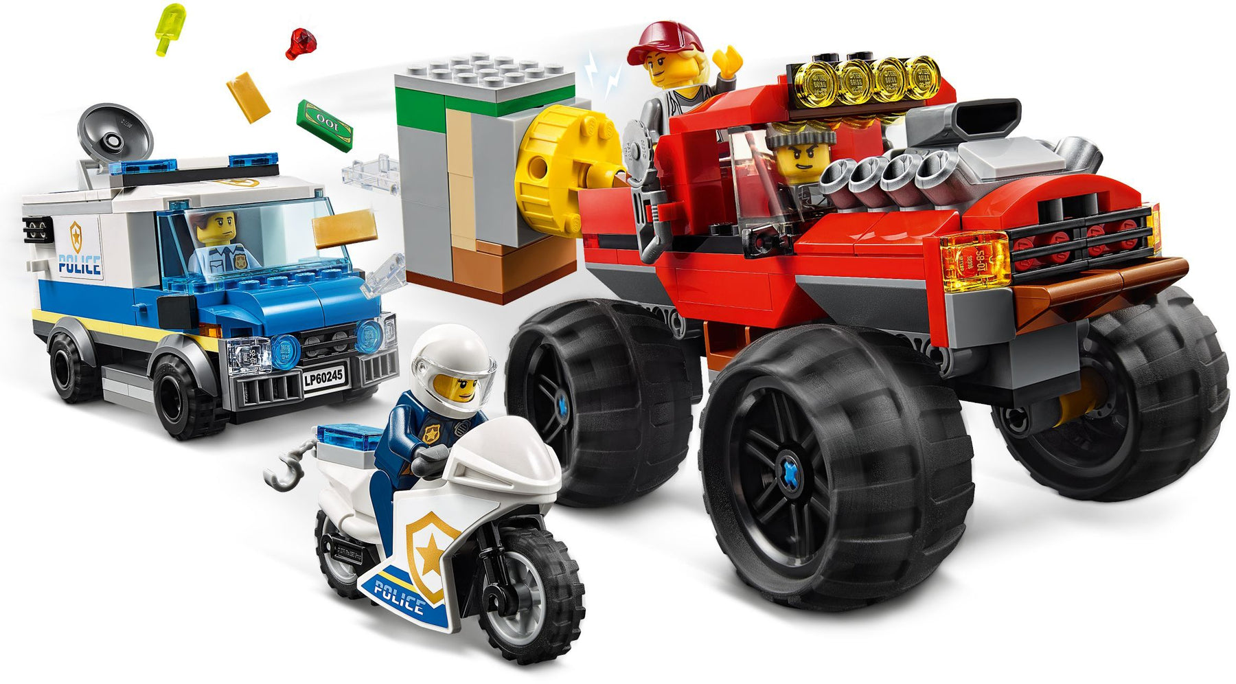 LEGO 60245 Police Monster Truck Heist: Bank Robbery! - SuperSaverAU - view 3