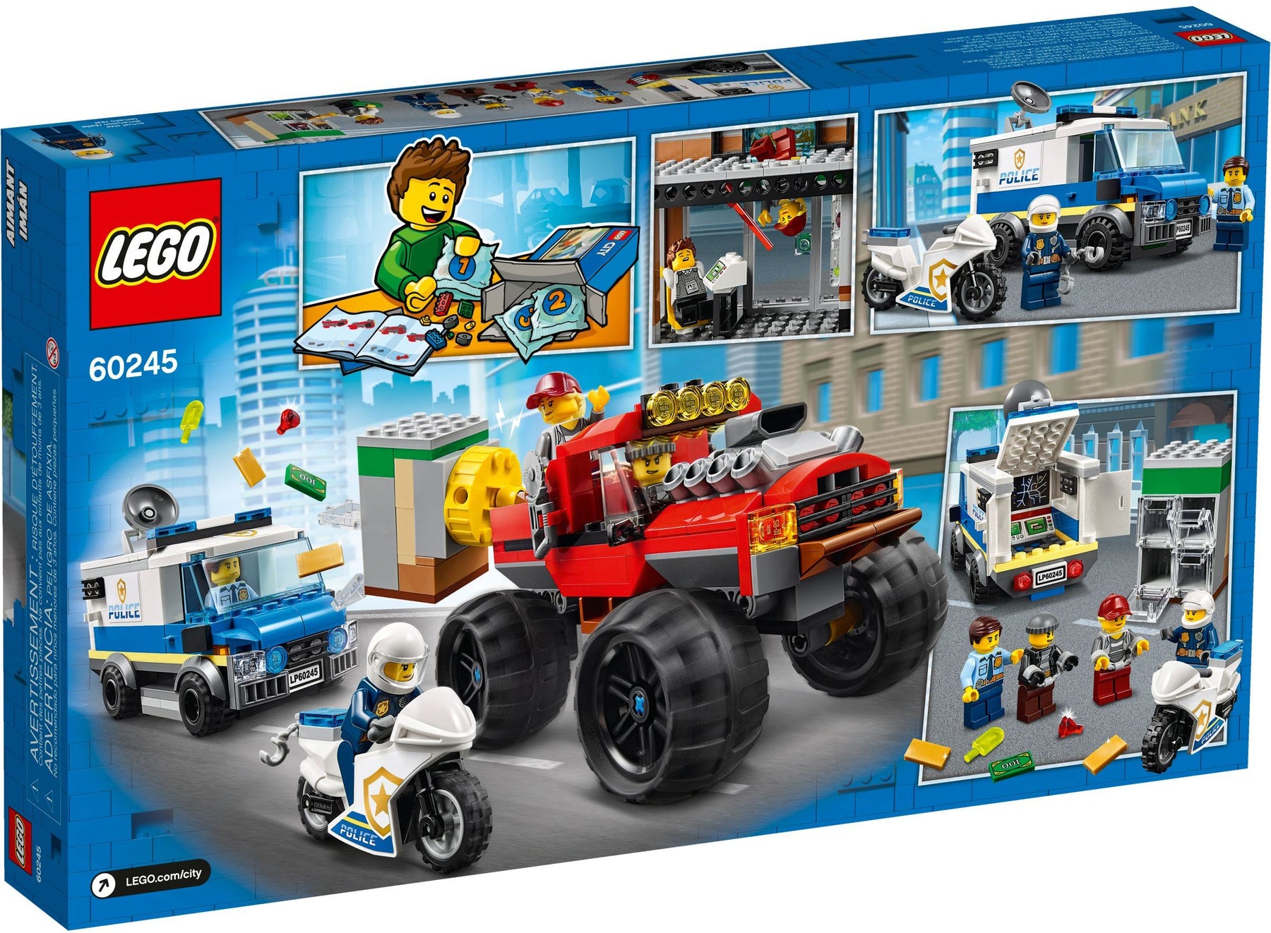 LEGO 60245 Police Monster Truck Heist: Bank Robbery! - SuperSaverAU - view 4