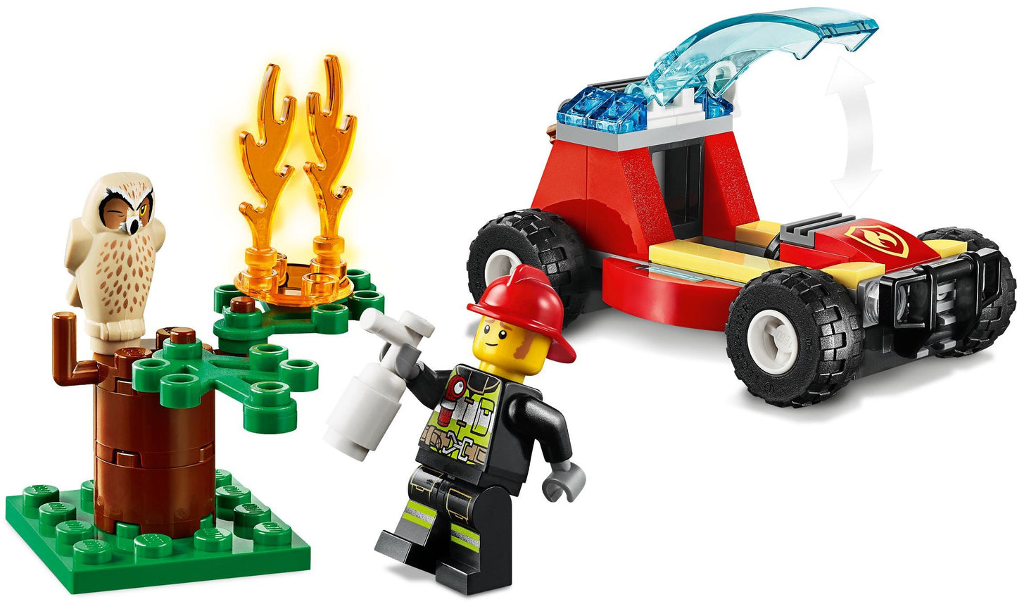 LEGO 60247 Forest Fire Rescue: Firefighter Buggy & Owl Save