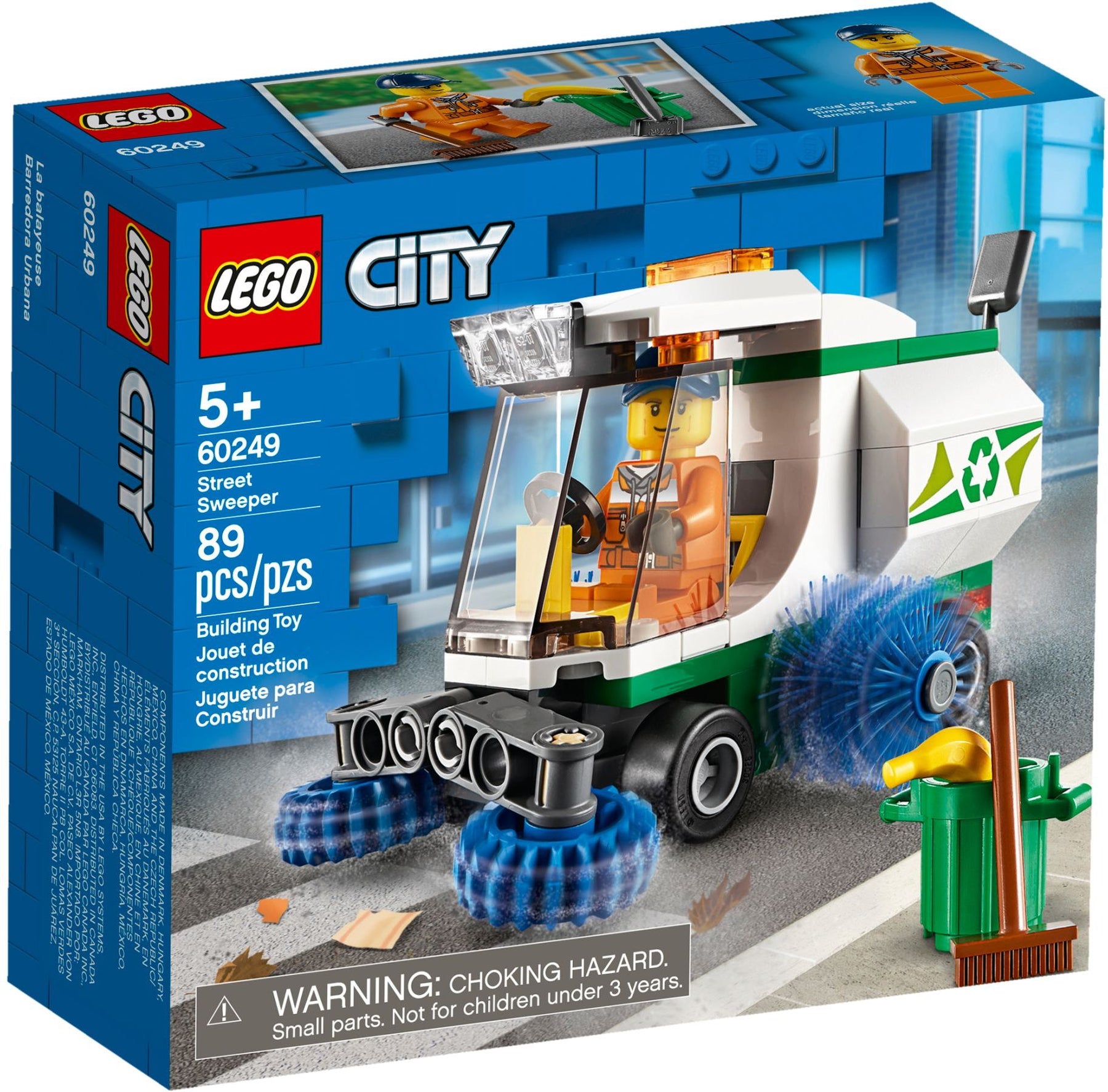 LEGO 60249 City Street Sweeper Truck Toy Building Set - SuperSaverAU - view 1