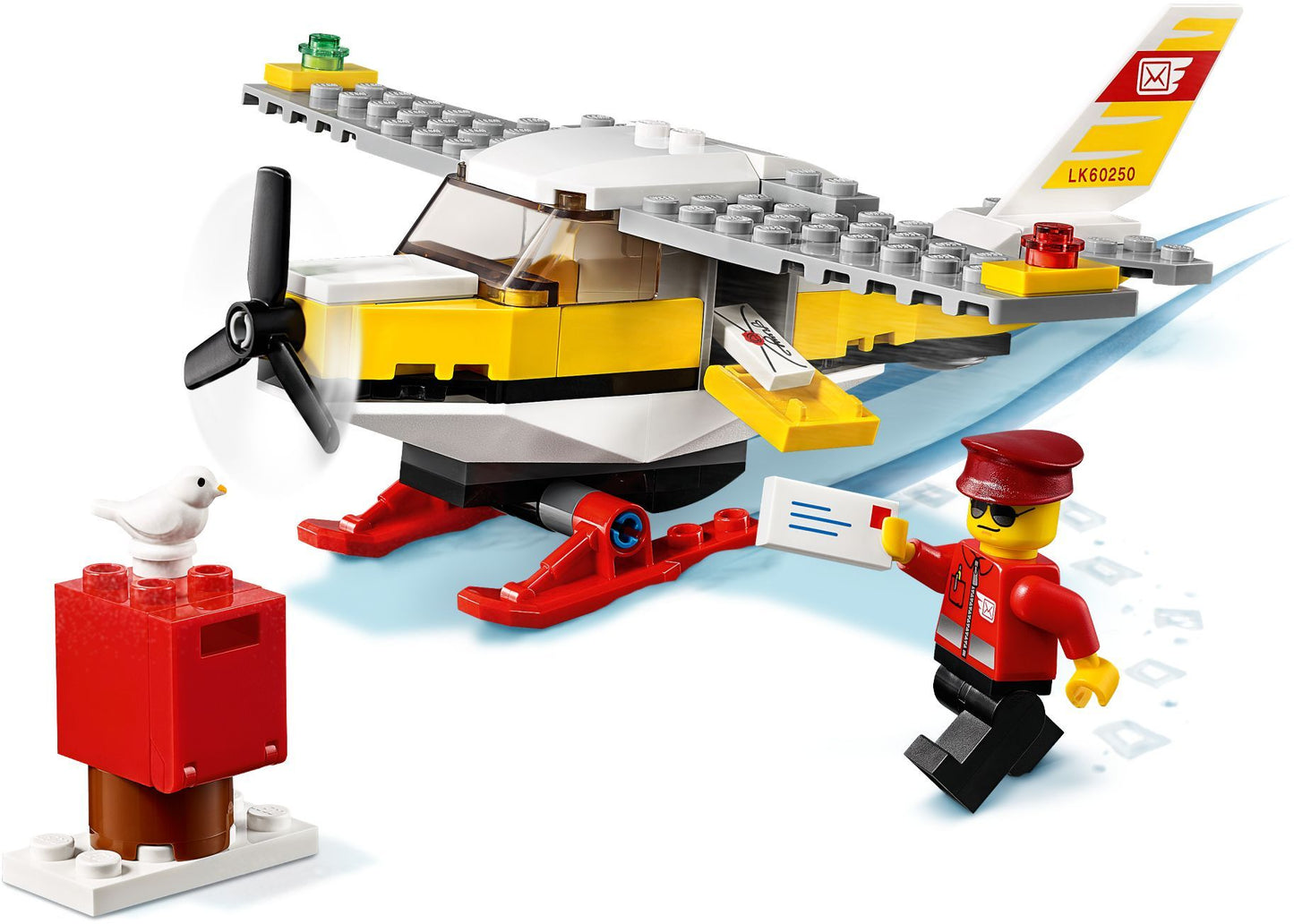 LEGO 60250 Mail Plane: Toy Airplane Building Kit for Kids