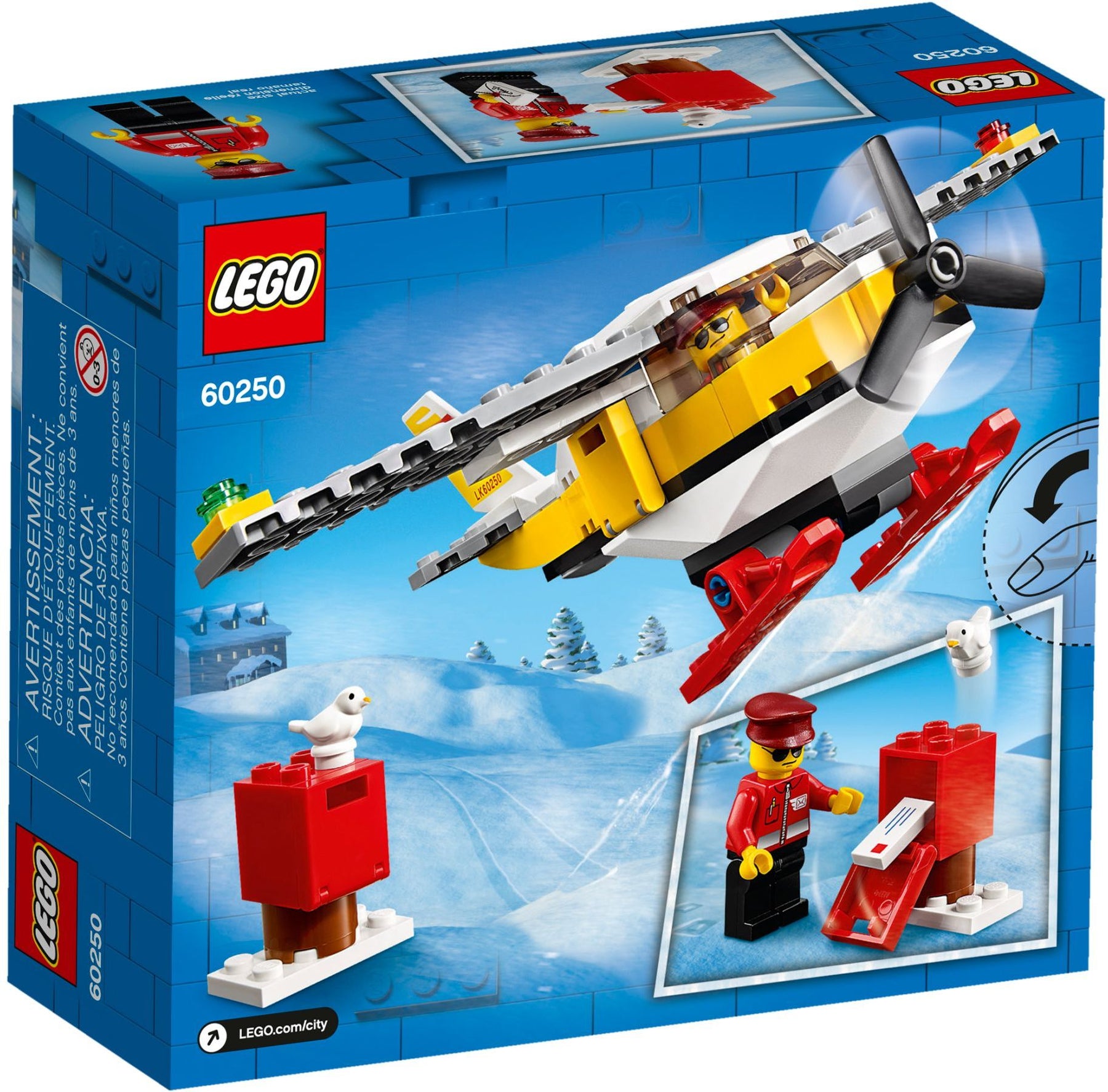 LEGO 60250 Mail Plane: Toy Airplane Building Kit for Kids - SuperSaverAU - view 4