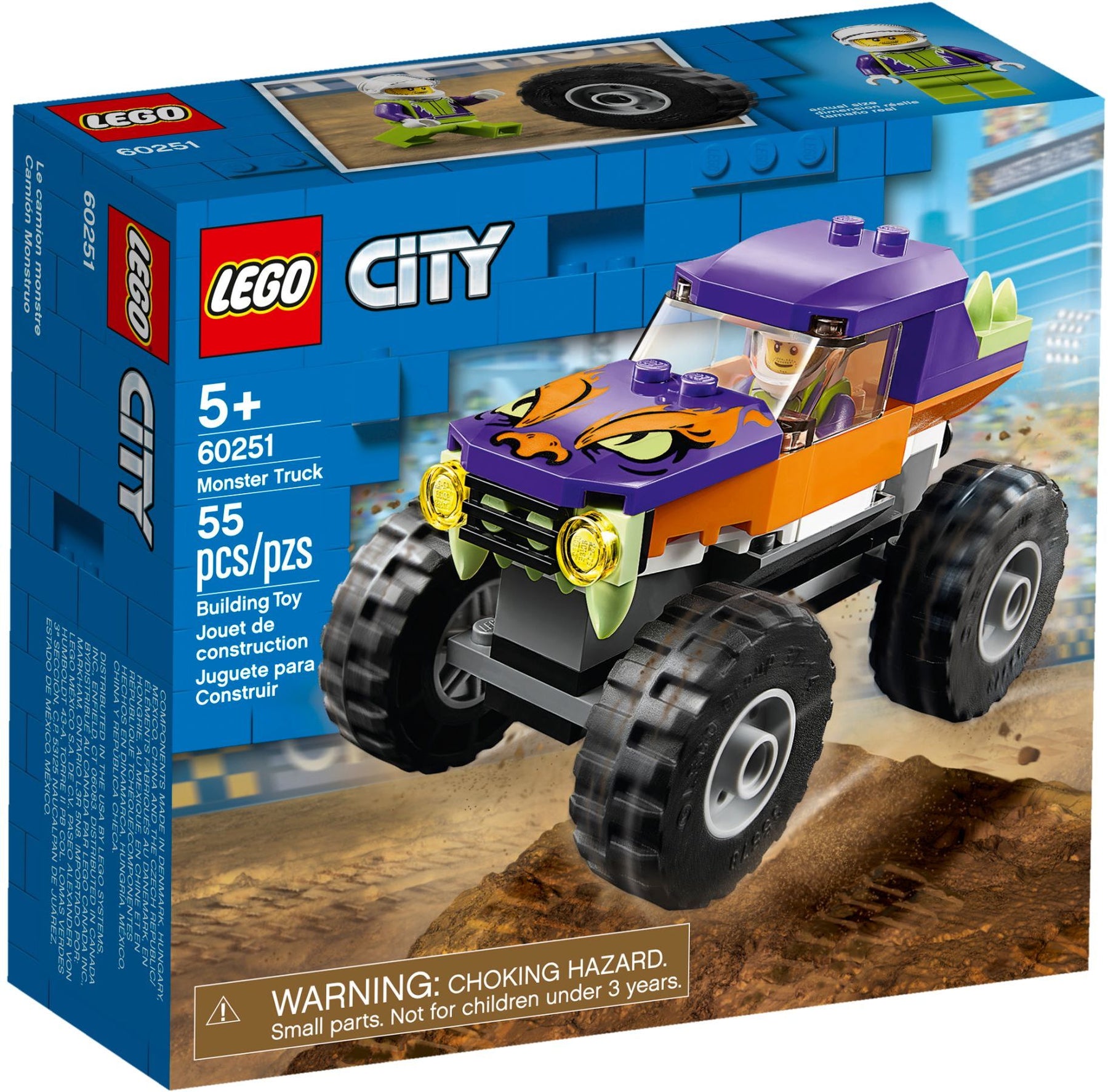 LEGO 60251 Monster Truck: Toy Car for Kids 5+ - SuperSaverAU - view 1
