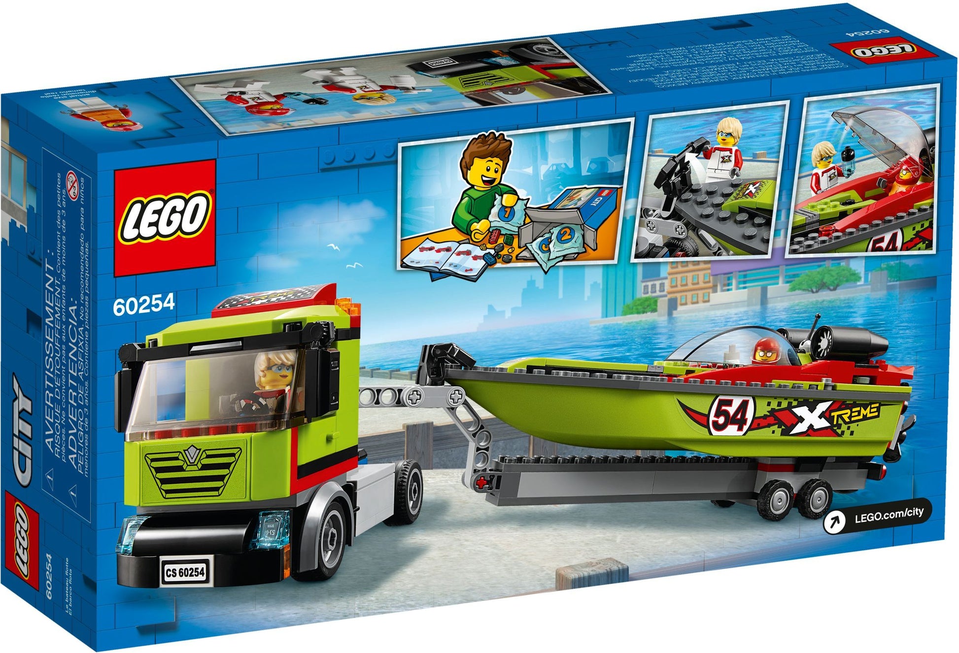 Lego City 60254 Race Boat Transporter- Auzzi Store