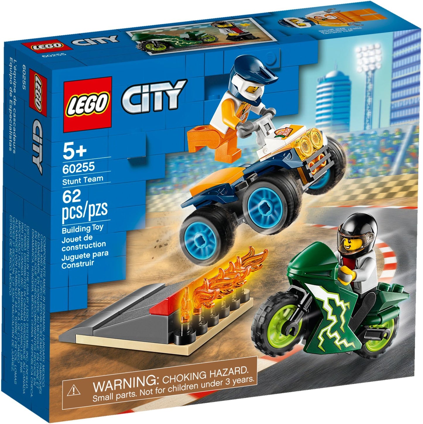 LEGO 60255 Stunt Team ATV & Motorcycle Toy Set