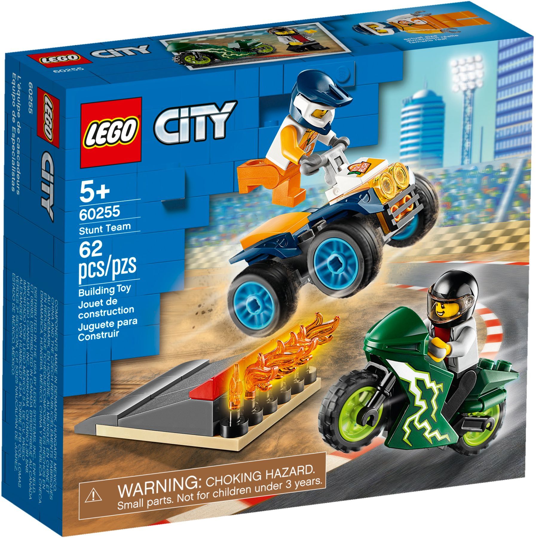 LEGO 60255 Stunt Team ATV & Motorcycle Toy Set - SuperSaverAU - view 1