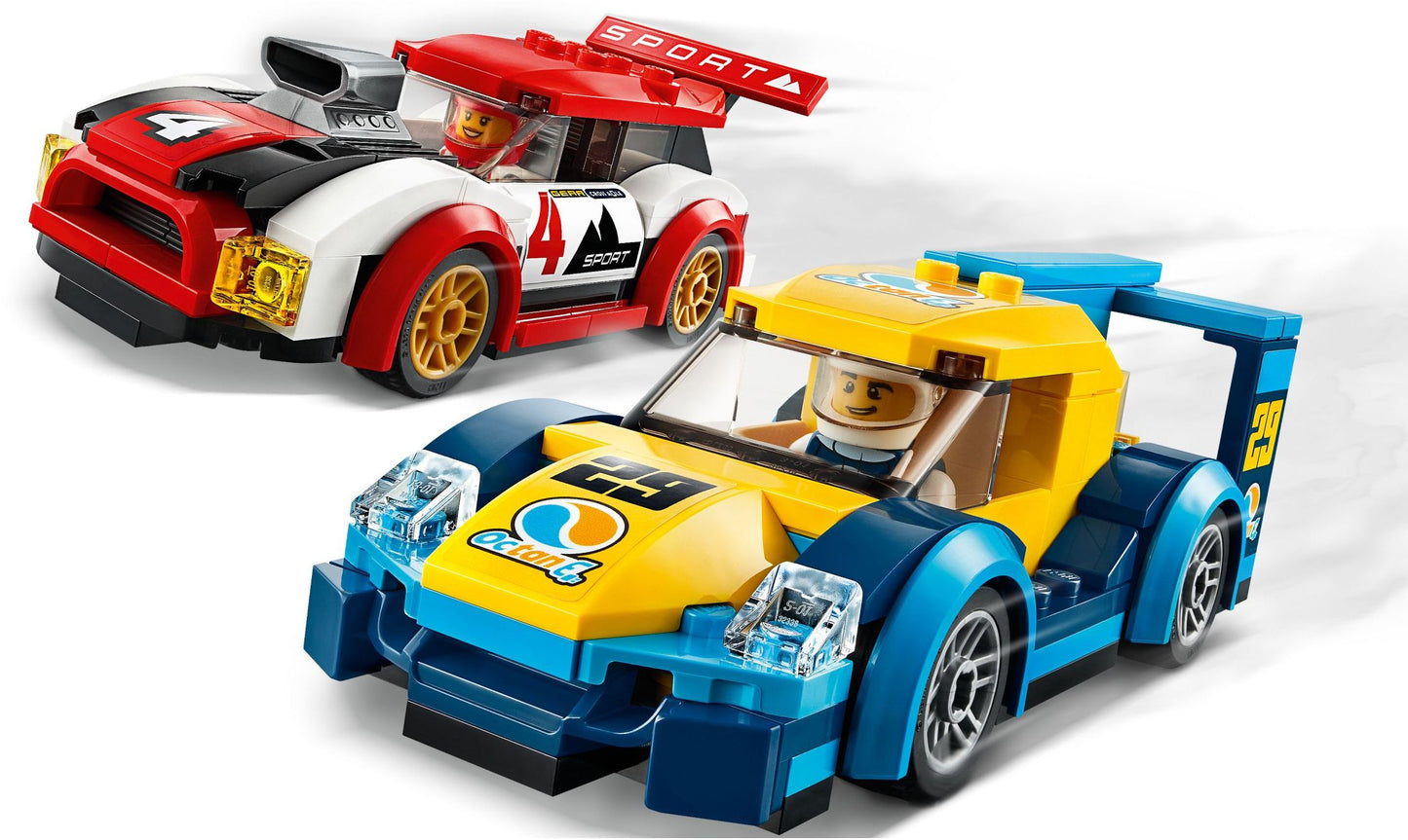 LEGO 60256 Racing Cars: Electric vs. Gas Toy Car Set