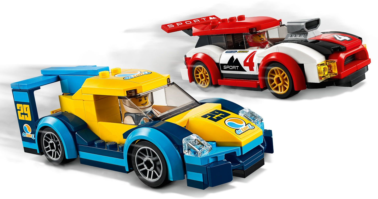 LEGO 60256 Racing Cars: Electric vs. Gas Toy Car Set