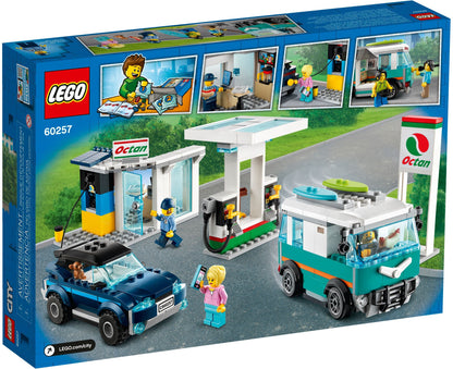 LEGO 60257 City Service Station: Gas & Electric Car Wash Fun