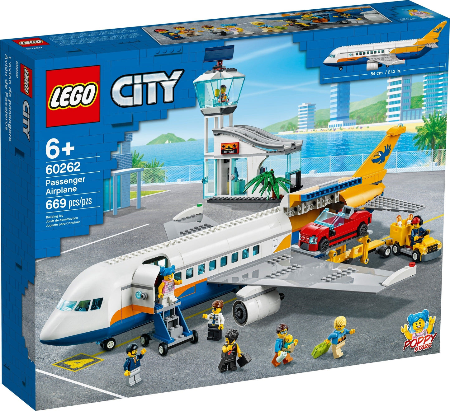 LEGO 60262 City Passenger Airplane: Airport Playset
