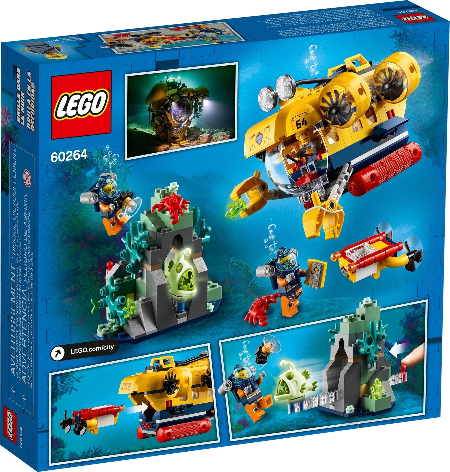 LEGO 60264 City Series Ocean Exploration Submarine- Auzzi Store
