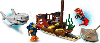 LEGO 60266 Ocean Exploration Ship: Floating Ship with Submarine & Helicopter
