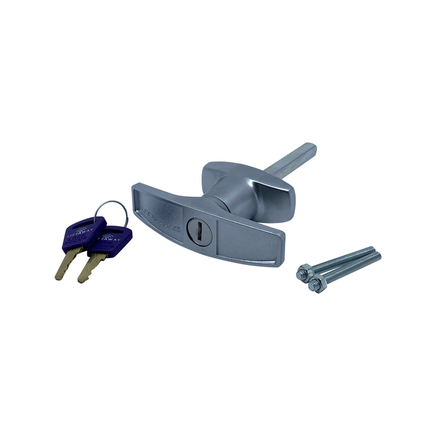 Liftaway T Handle Rear Fix - Lockable T-Handle - Steel Alloy - Easy Fit - SuperSaverAU - view 1