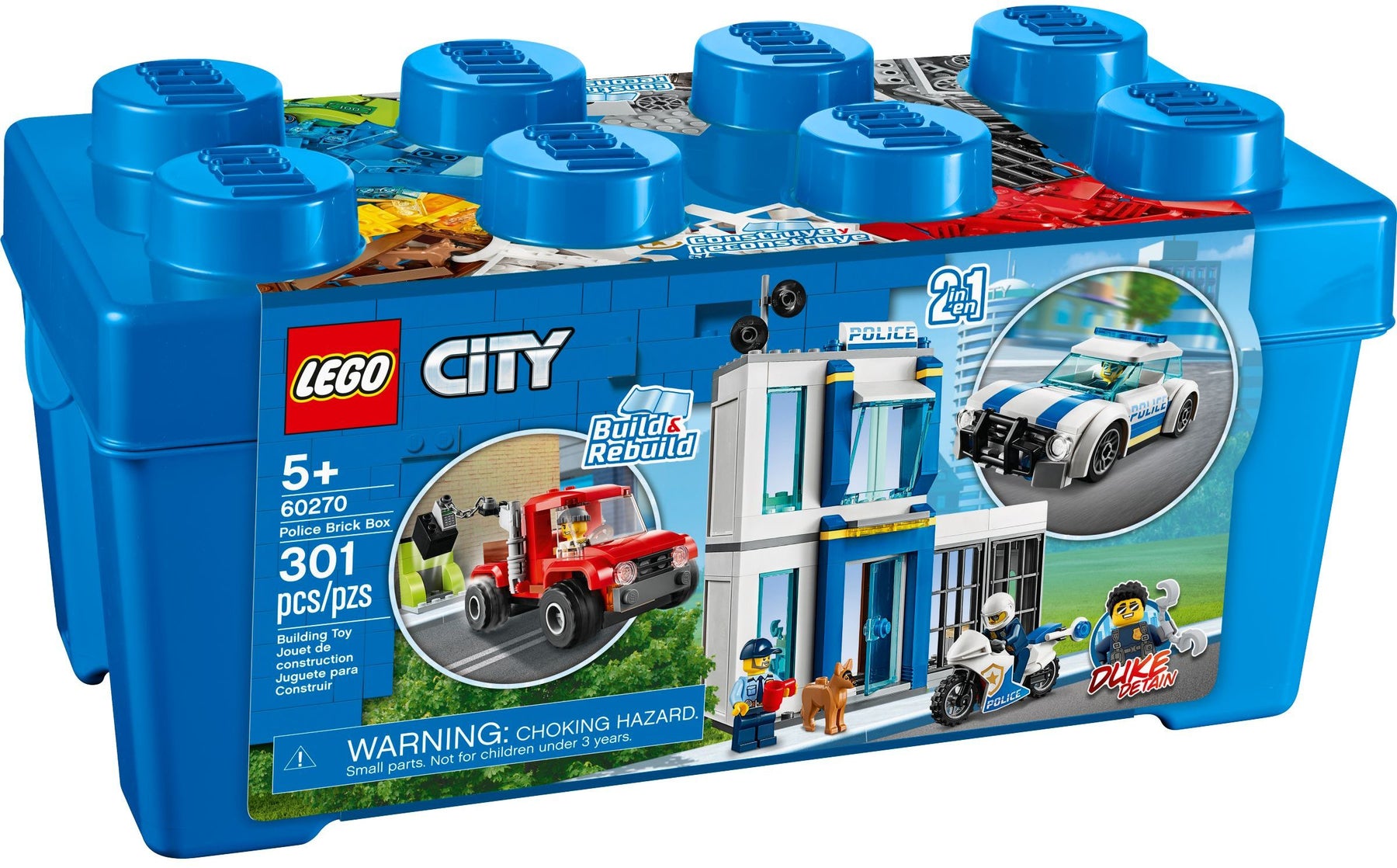 LEGO 60270 Police Brick Box: Crook-Catching Fun! - SuperSaverAU - view 1