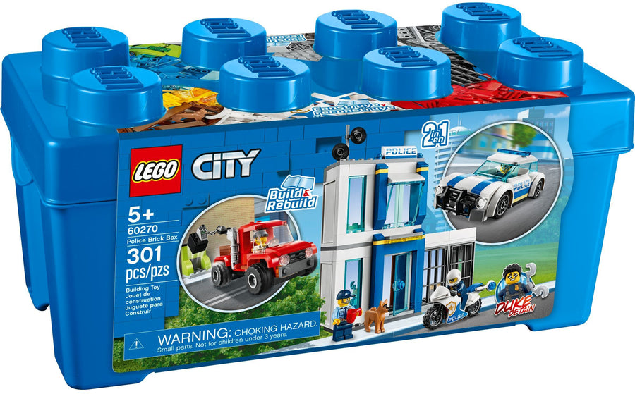 LEGO 60270 Police Brick Box: Crook-Catching Fun! - SuperSaverAU - view 1