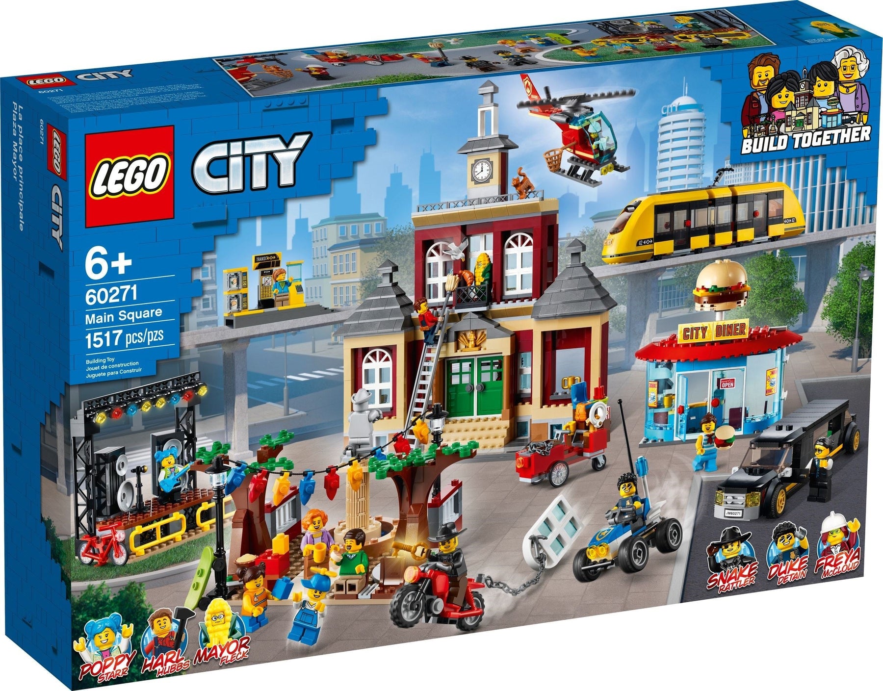 LEGO 60271 City Main Square Set - City Adventures TV Series - SuperSaverAU - view 1